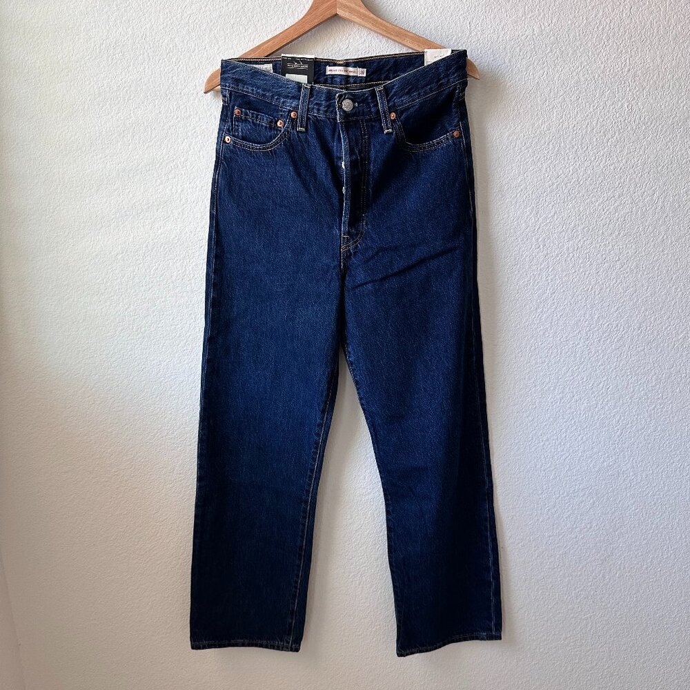 Levi’s Premium Ribcage Straight Ankle Blue Jeans Size 28